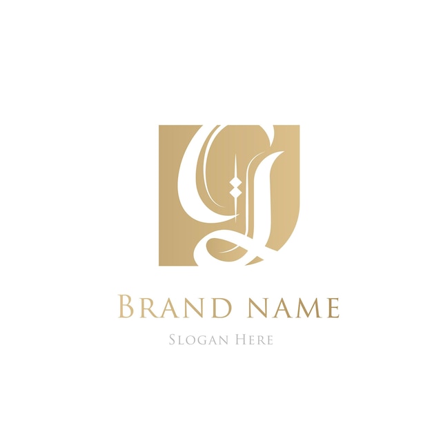 g Gold luxury elegant logo