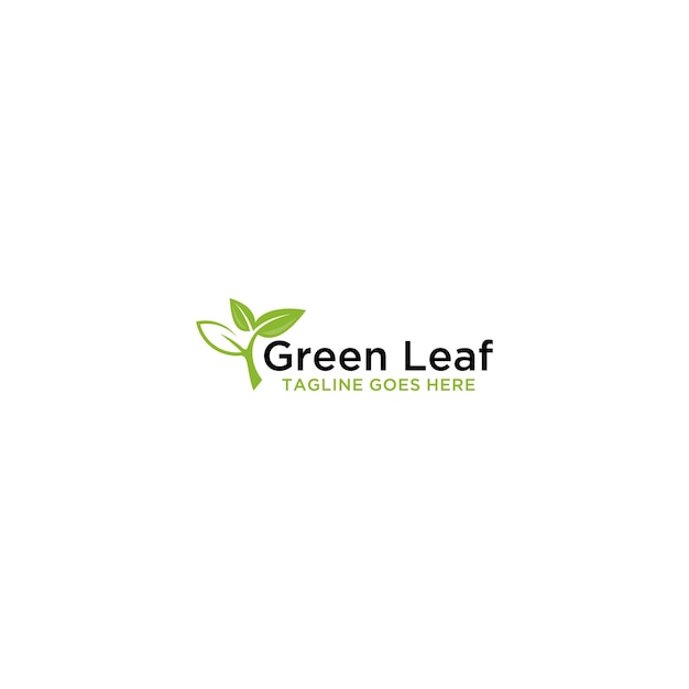 G Initial in Leaf Logo Sign Design