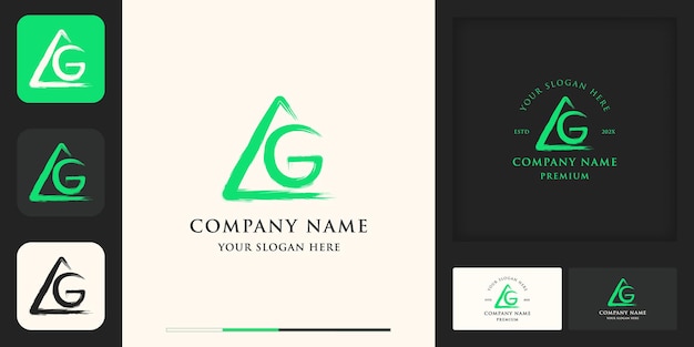 G initial letter brush logo for business and brand inspiration logo