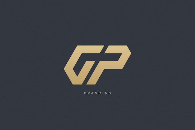 G Letter GP Combination Monogram Logo