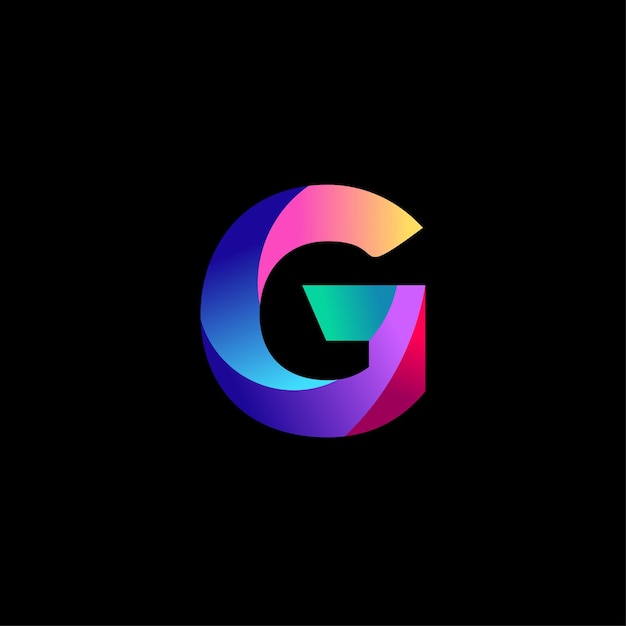 G Letter logo design colorful gradient