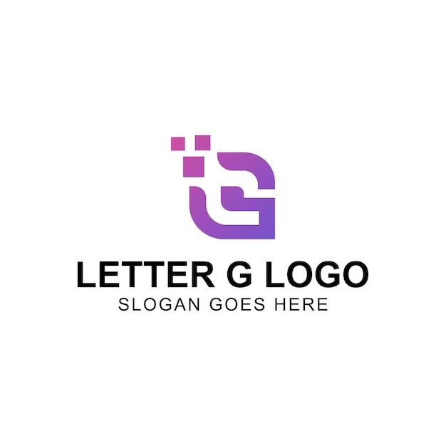 Vector g letter mark logo design