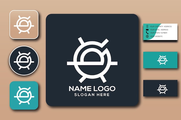 G monogram logo template