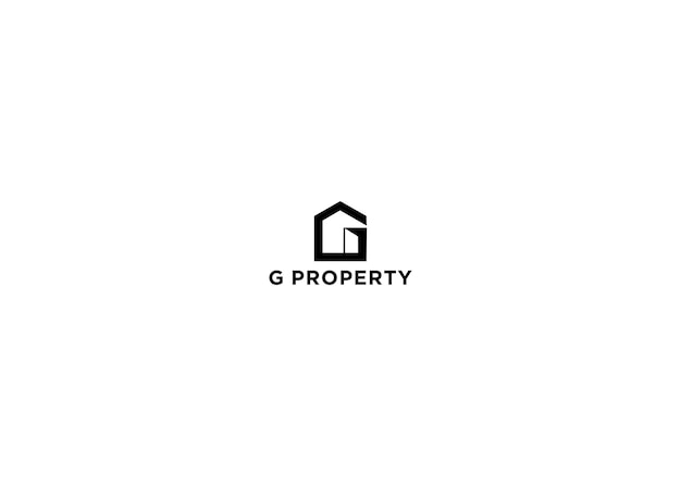 g property logo design vector illustration