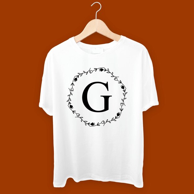 Vector g white tshirt design download