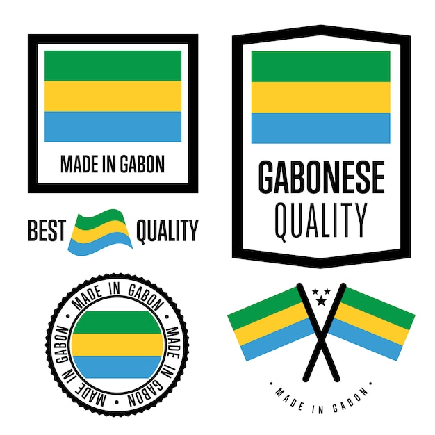 Gabon quality label set 