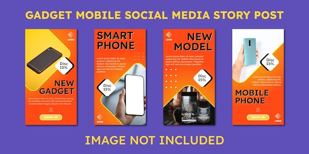 Gadget Mobile Social Media Story Post