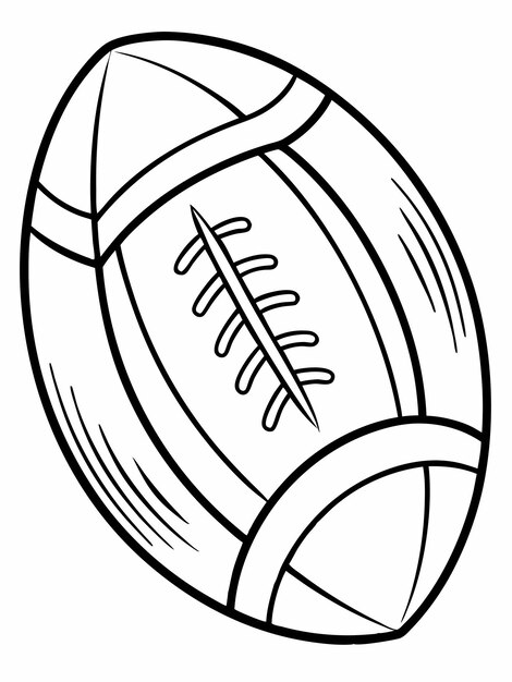 Vector gaelic football coloring book pages for children and adults with vector design