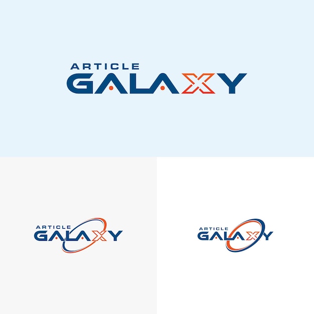 Galaxy design logo illustration template