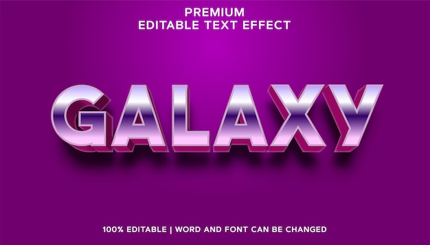 Galaxy - Editable Text Effect Style