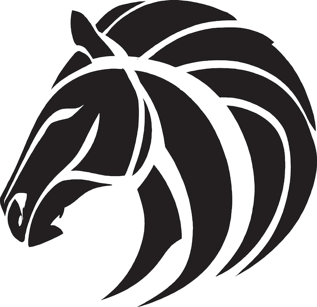 Galloping Horse Vector Icon Design Graphics