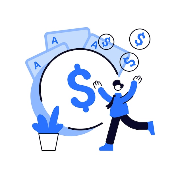 Gambling income abstract concept illustration. Taxation