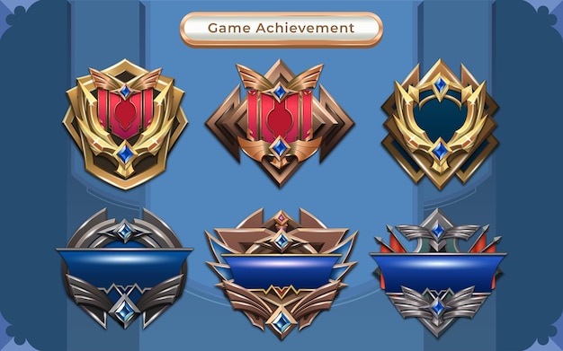 Game Achievement Logo Elements