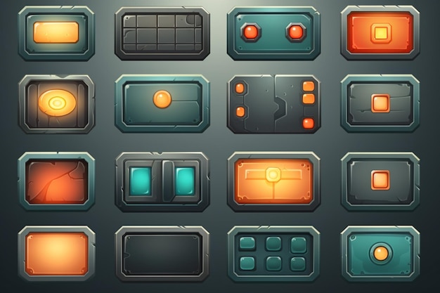 Game buttons for ui and ux game