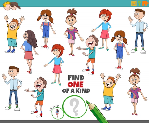 Game for children with kids, find one