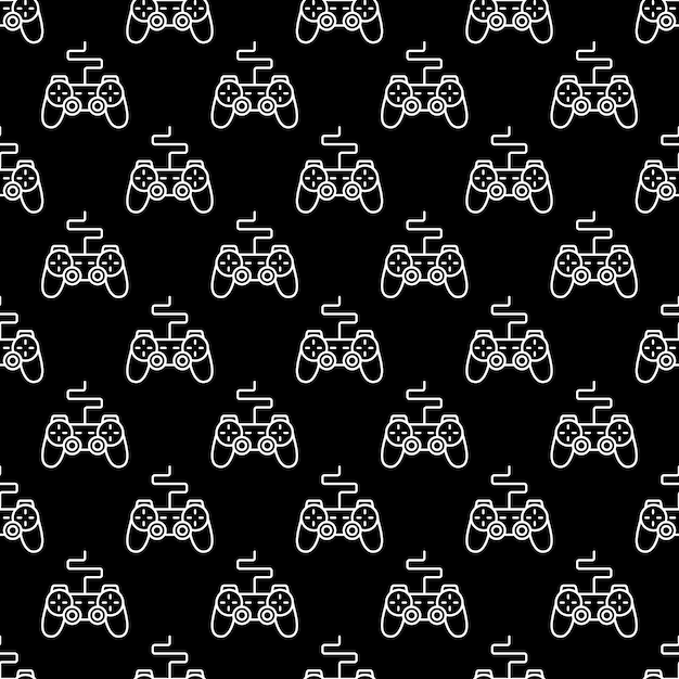 Game controller or Gamepad  seamless pattern