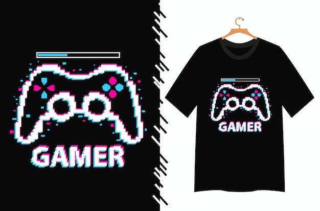 Vector game controller for t shirt graphic