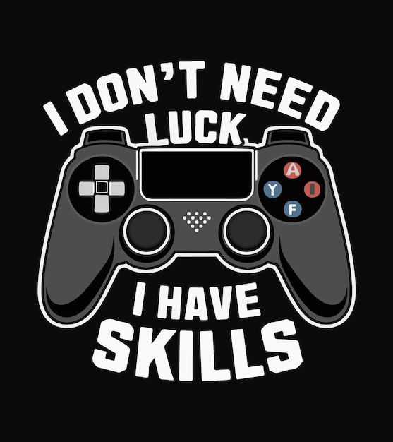 a game controller with the words im good luck on it