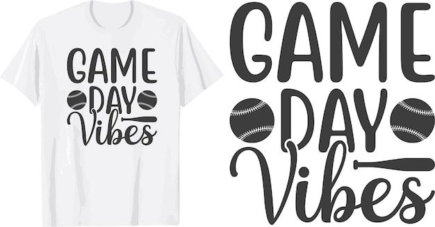 game day vibes svg t shirt design