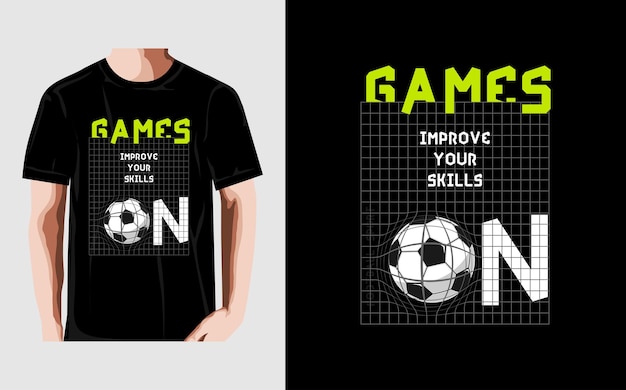 game on, football graphic t shirt design