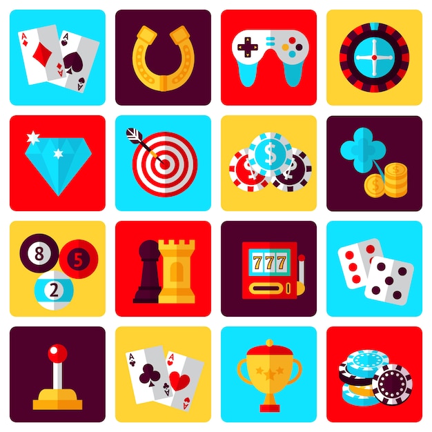 Game icons set