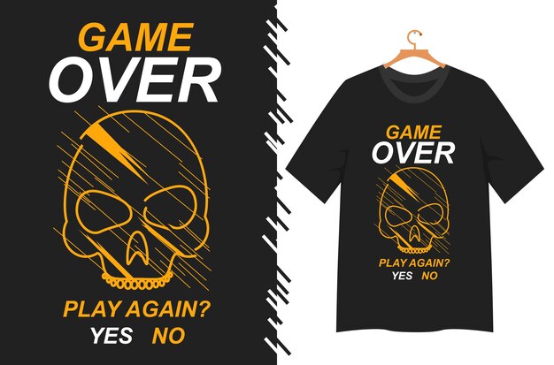 Vector game illustration for t shirt design