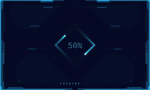 Game loading on monitor technology concept design