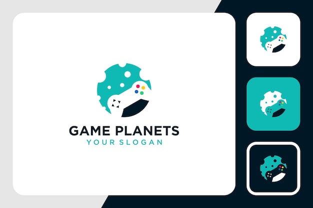 game logo design with planet inspiration