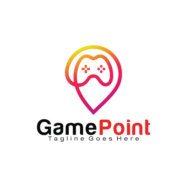 Game Point logo design template