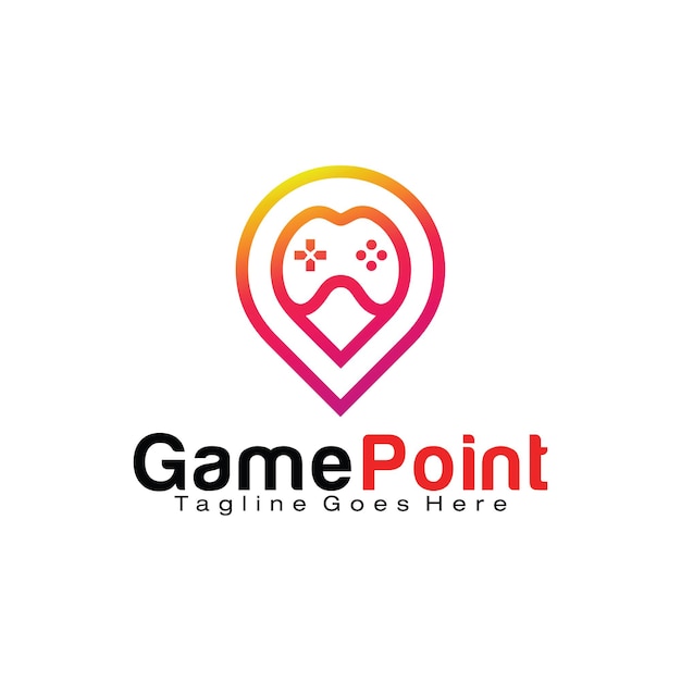 Game Point logo design template