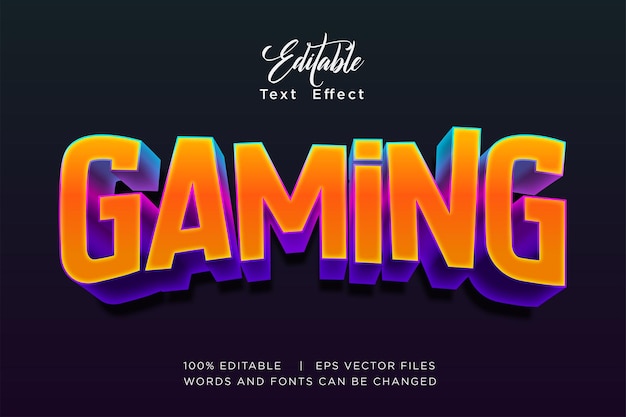 game text effect title template illustration