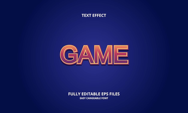 game text effect