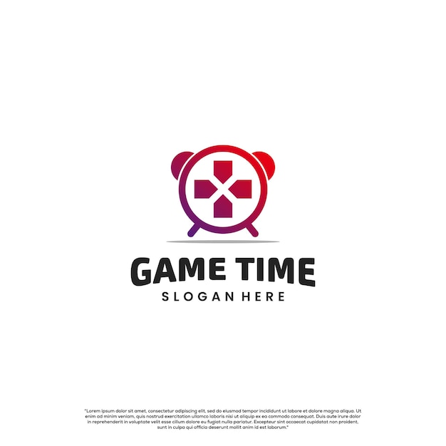 Game time logo design modern concept