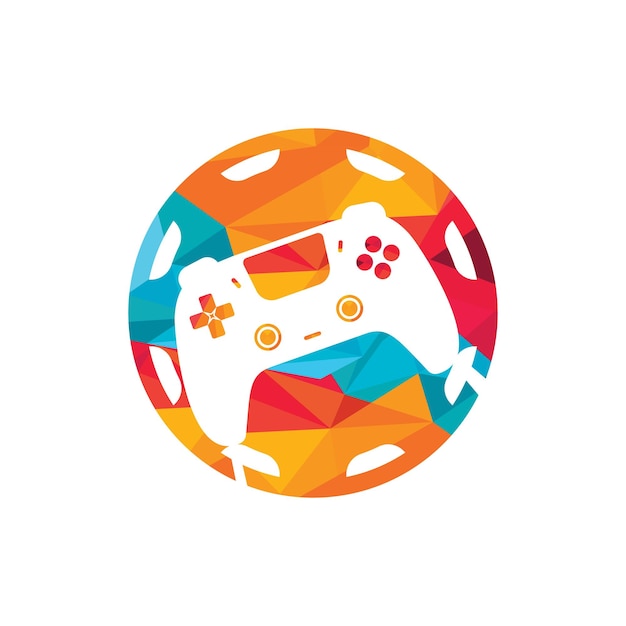 Gamepad repair vector logo design template