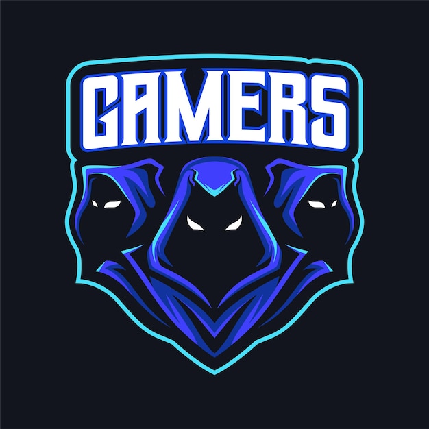 Vector gamer mascot logo esports