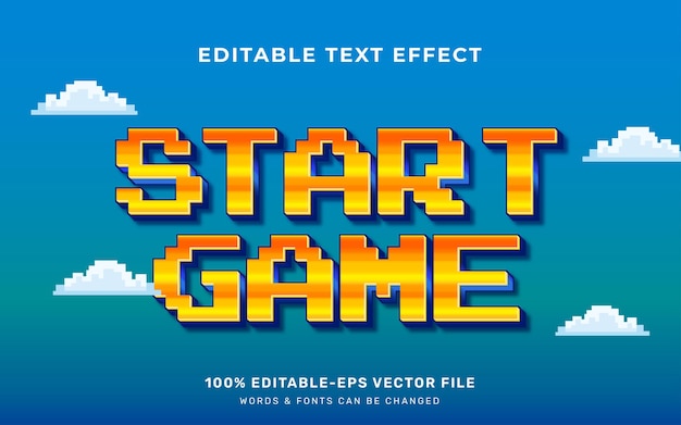 Gamer text effect