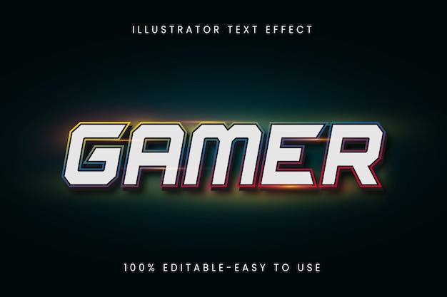 Gamer text effect