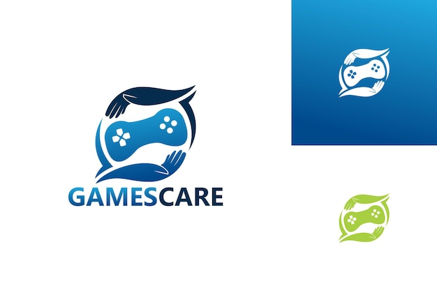 Games Care Logo Template Design Vector, Emblem, Design Concept, Creative Symbol, Icon