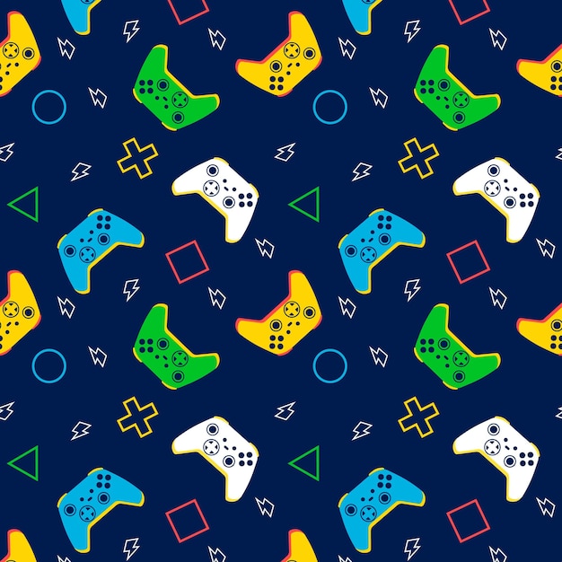 Gaming console joystick seamless background