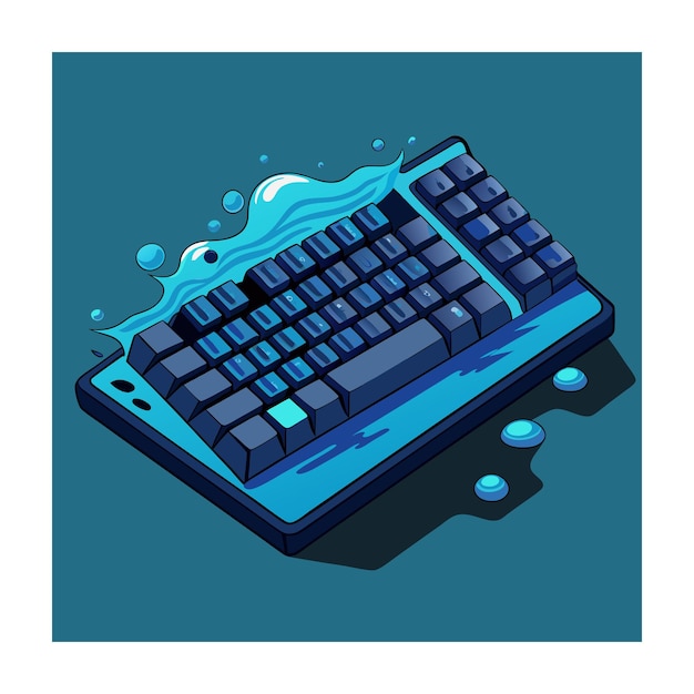 Vector gaming equipment vector illustration