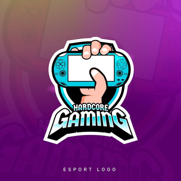 Gaming mascot esport console logo design