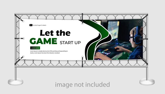 gaming Mesh Banners design template