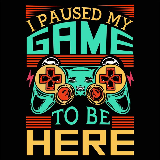 Gaming t-shirt design