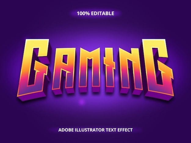 Gaming text -  Editable Font Effect