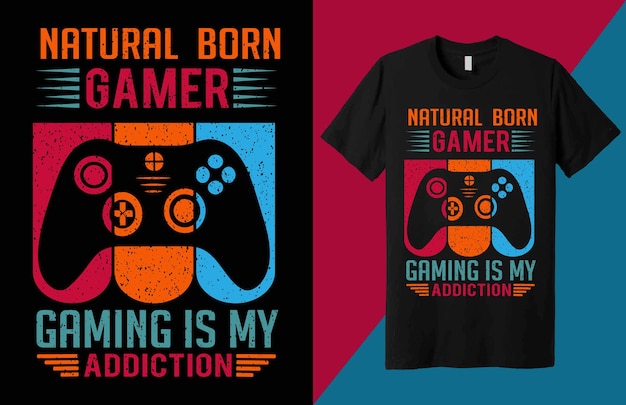 Gaming tshirt design Gaming lover t shirt design Custom Tshirts design