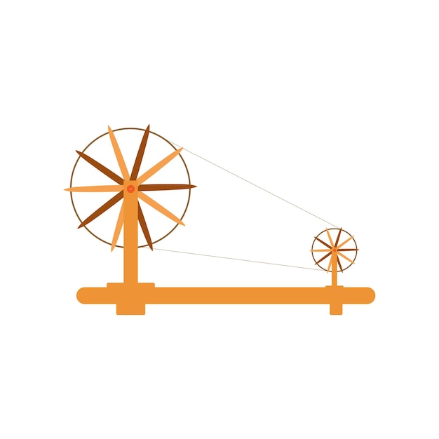 Gandhi Jayanti with charkha ,Vector Illustration.