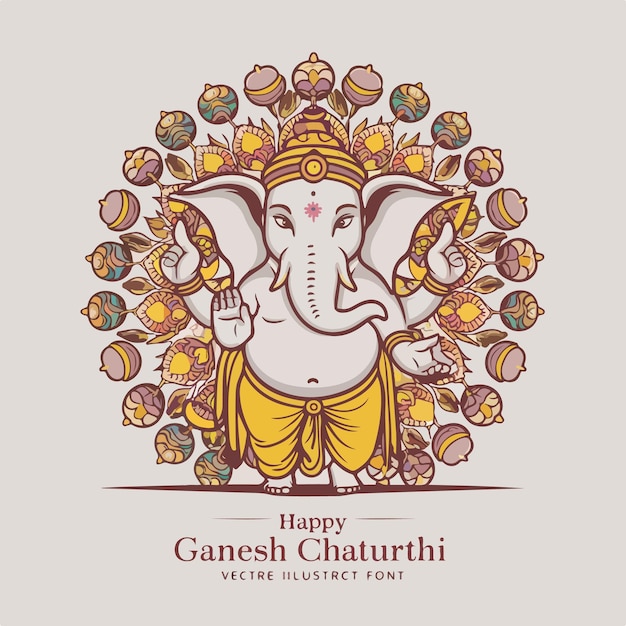 Ganesh Chaturthi Background celebration creative concept Hindu festival