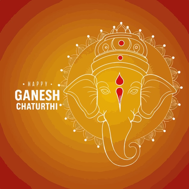 Ganesh Chaturthi Background celebration creative concept Hindu festival