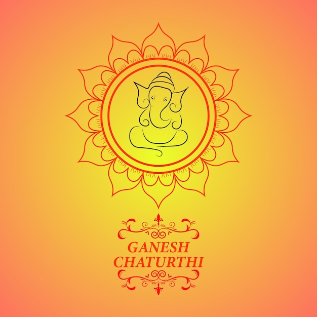 Ganesh Chaturthi social media post design