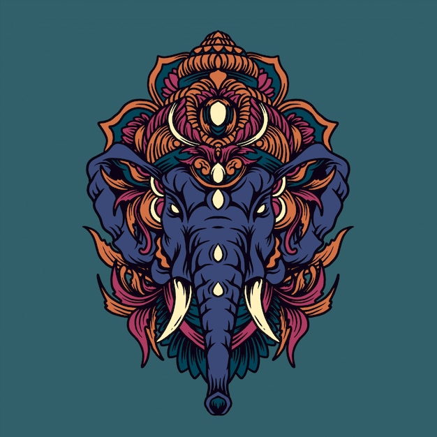 Ganesh Heah illustration with ornament